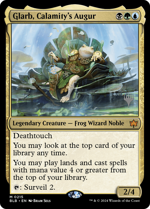 Glarb, Calamity's Augur (PPBLB-215) - Bloomburrow Promos - for just $2.44! 