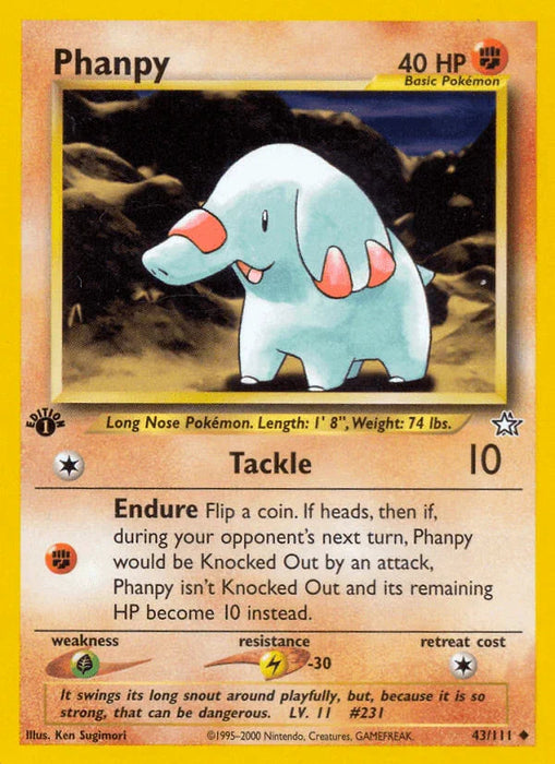 Phanpy (43/111) [Neo Genesis 1st Edition] - for just $0.85! 