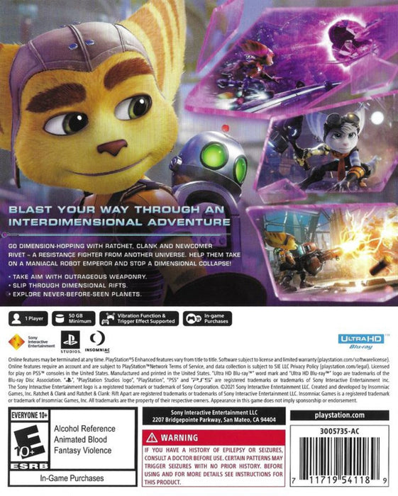 Ratchet and Clank: Rift Apart – PlayStation 5 (PS5) - for just $0! 