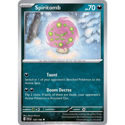 Spiritomb (129/198) [Scarlet & Violet: Base Set] - Just $0.04! Shop now at Retro Gaming of Denver