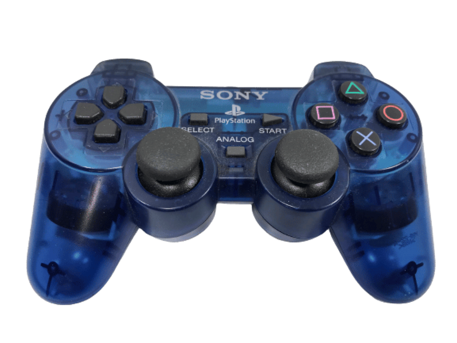 PlayStation 2 (PS2) Dualshock 2 Controller [Clear Ocean Blue] – PlayStation 2 Accessory (PS2) - for just $34.99! 