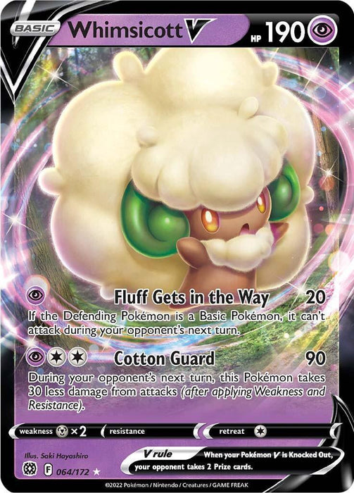 Whimsicott V (064/172) [Sword & Shield: Brilliant Stars] - for just $0.35! 