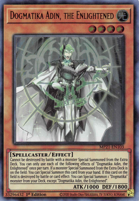 Dogmatika Adin, the Enlightened [MP21-EN103] Ultra Rare - for just $0.15! 