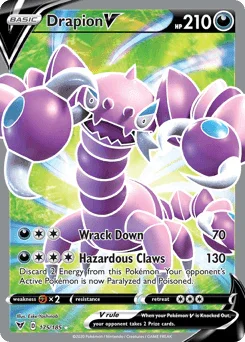 Drapion V (175/185) [Sword & Shield: Vivid Voltage] - for just $0.75! 