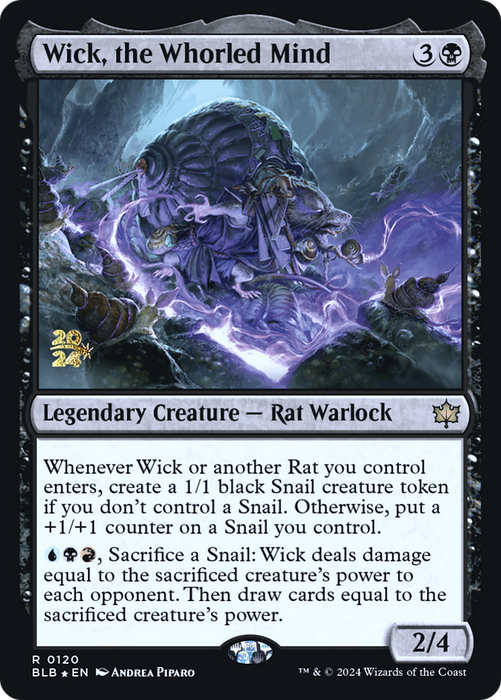 Wick, the Whorled Mind (PRE-120) - Bloomburrow Promos Foil - for just $0.18! 