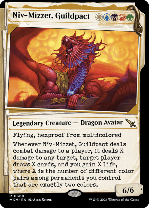 Niv-Mizzet, Guildpact (MKM-368) - Murders at Karlov Manor: (Showcase) - for just $0.08! 