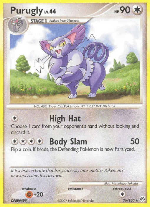Purugly (36/130) [Diamond & Pearl: Base Set] - for just $1.20! 