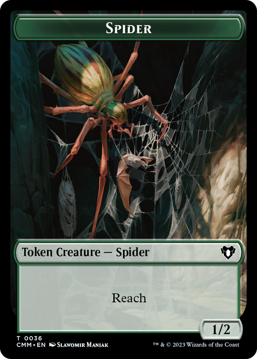 Wurm // Spider Double-Sided Token [Commander Masters Tokens] - Just $0.10! Shop now at Retro Gaming of Denver