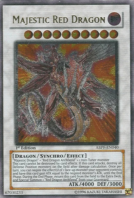 Majestic Red Dragon [ABPF-EN040] Ultimate Rare - for just $8.40! 