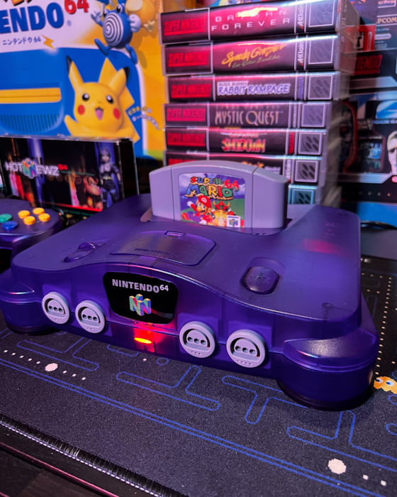 Nintendo 64 System (N64) Funtastic Grape Purple [Ultra HDMI Modded] [Good] - for just $399.99! 