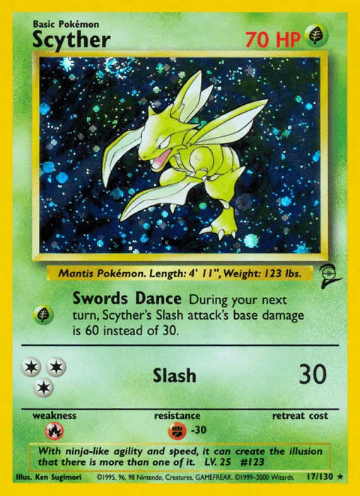 Scyther (17/130) [Base Set 2] - for just $12.65! 