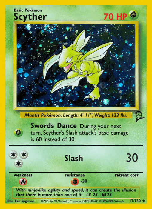 Scyther (17/130) [Base Set 2] - for just $10.30! 