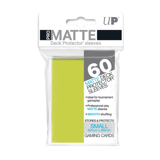 Ultra PRO: Small 60ct Sleeves - PRO-Matte (Bright Yellow) - Just $0! Shop now at Retro Gaming of Denver