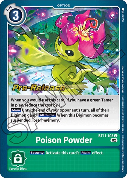 Poison Powder [BT11-103] [Dimensional Phase Pre-Release Promos] - Just $0.20! Shop now at Retro Gaming of Denver