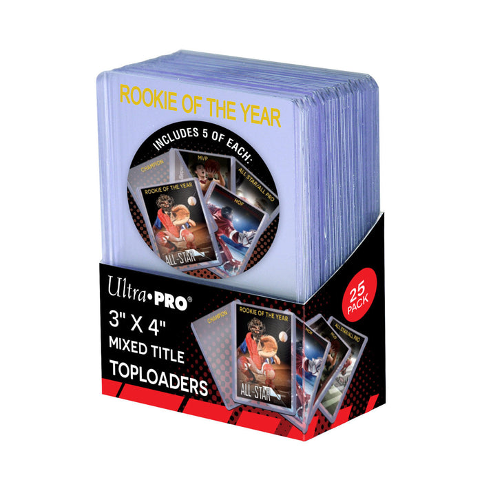 Ultra PRO: Toploader - 3" x 4" (25ct - Mixed Title Toploaders) - for just $0! 