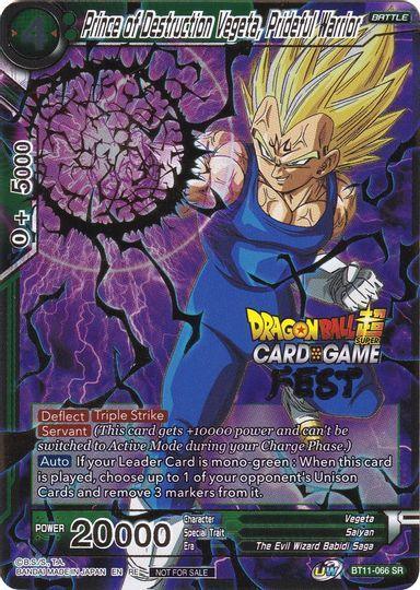 Prince of Destruction Vegeta, Prideful Warrior (Card Game Fest 2022) (BT11-066) [Tournament Promotion Cards] - for just $1.40! 