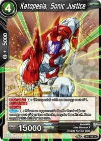 Katopesla, Sonic Justice (Divine Multiverse Draft Tournament) (DB2-148) [Tournament Promotion Cards] - for just $2! 