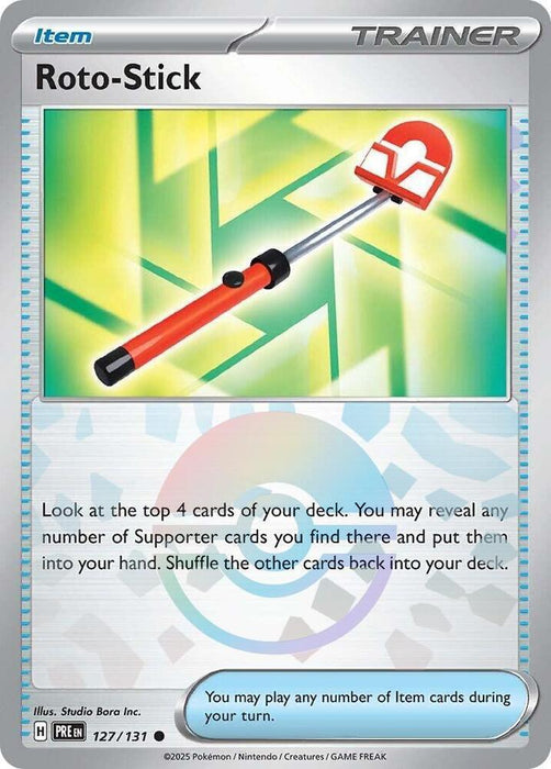 Roto-Stick (127/131) (Poke Ball Pattern) [Scarlet & Violet: Prismatic Evolutions] - for just $0.15! 