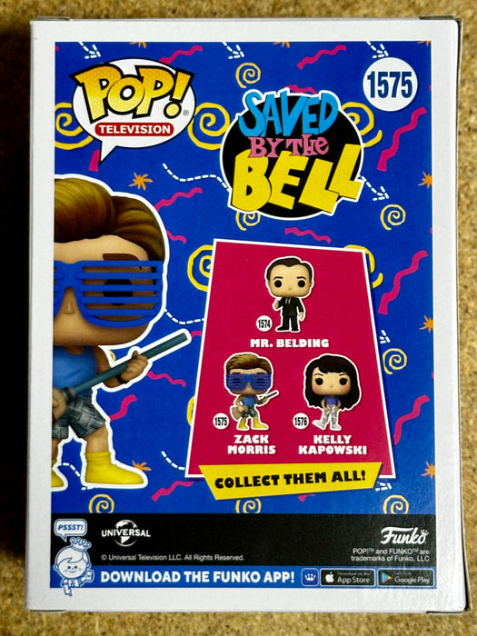 Funko Pop! Television Zack Morris #1575 Saved By The Bell 2024 Mark-Paul Gosselaar - for just $13! 