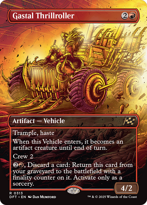 Gastal Thrillroller (DFT-313) - Aetherdrift (Borderless) Foil - for just $0.07! 