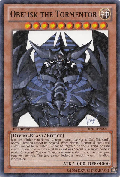 Obelisk the Tormentor [BP01-EN021] Starfoil Rare - for just $0.60! 