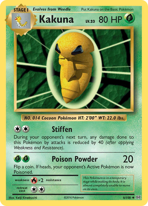 Kakuna (6/108) [XY: Evolutions] - for just $0.10! 