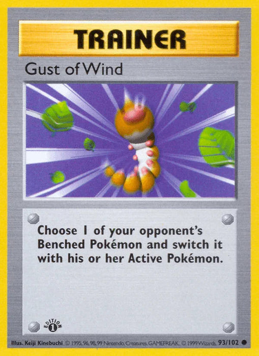 Gust of Wind (93/102) (Shadowless) [Base Set 1st Edition] - for just $8.60! 
