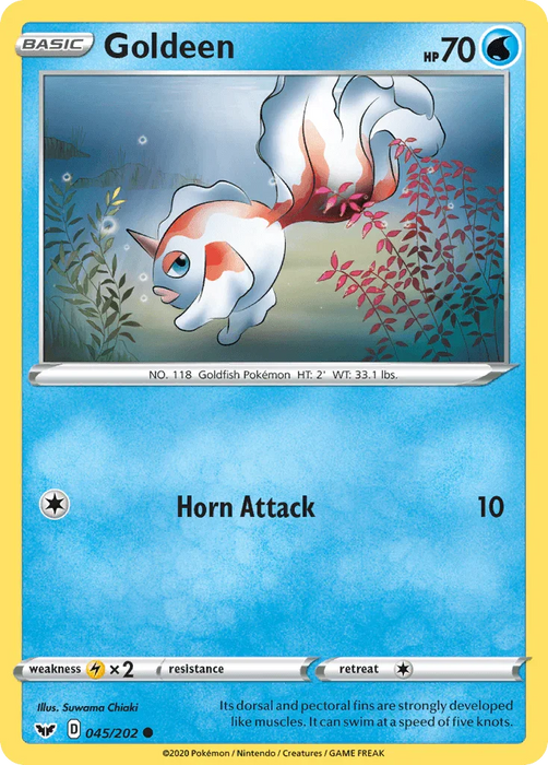 Goldeen (045/202) [Sword & Shield: Base Set] - for just $0.10! 