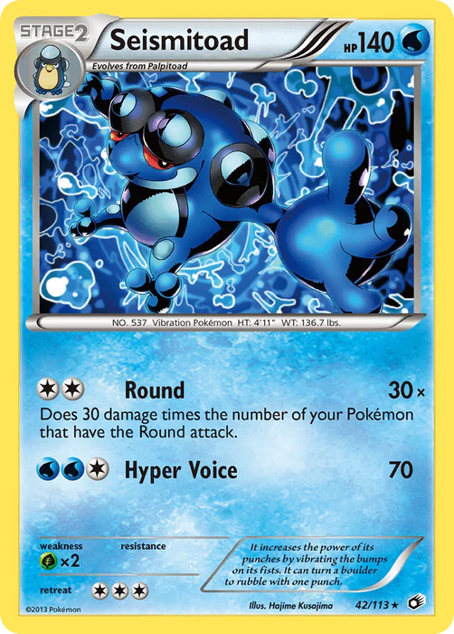 Seismitoad (42/113) [Black & White: Legendary Treasures] - for just $0.15! 