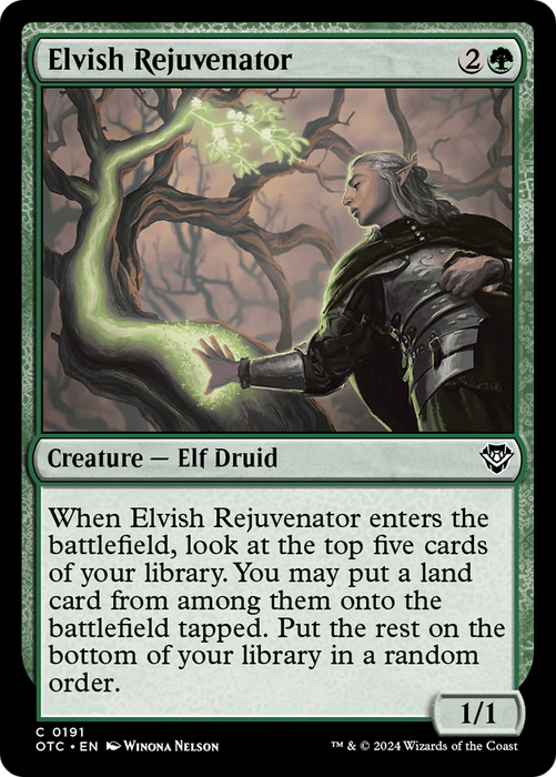 Elvish Rejuvenator (OTC-191) - Outlaws of Thunder Junction Commander - for just $0.03! 