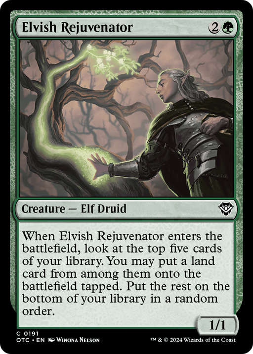 Elvish Rejuvenator (OTC-191) - Outlaws of Thunder Junction Commander - for just $0.03! 