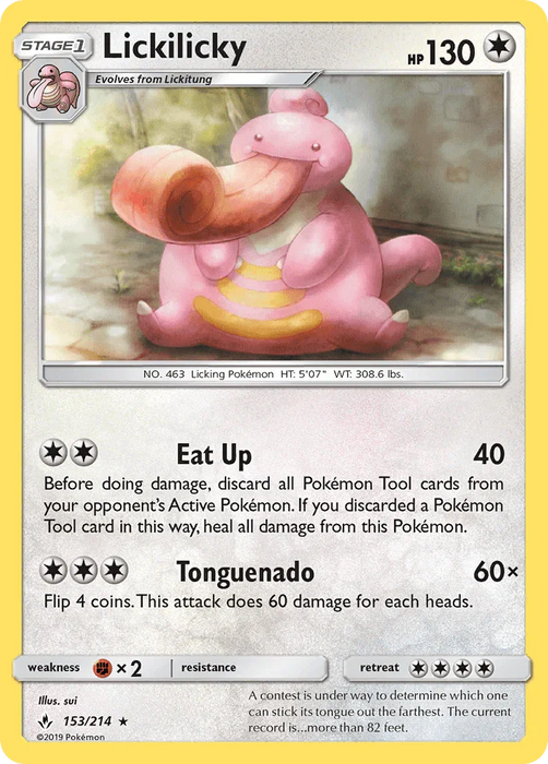 Lickilicky (153/214) [Sun & Moon: Unbroken Bonds] - for just $0.15! 