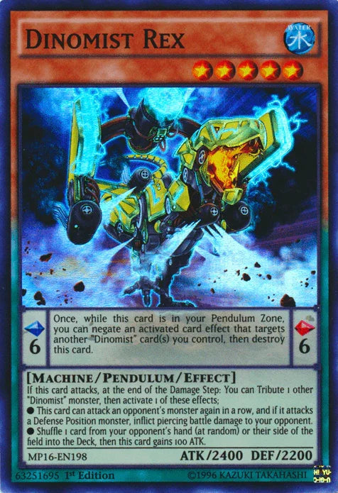 Dinomist Rex [MP16-EN198] Super Rare - for just $0.10! 