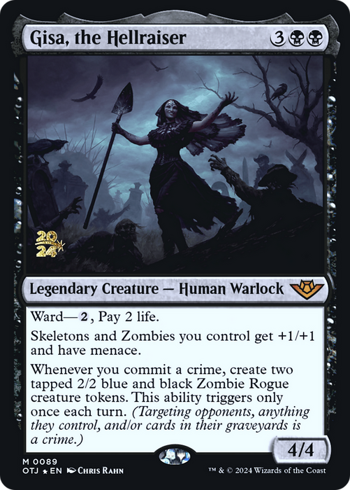 Gisa, the Hellraiser (PRE-089) - Outlaws of Thunder Junction Promos Foil - for just $2.60! 