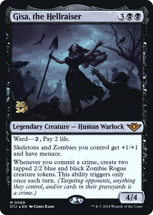 Gisa, the Hellraiser (PRE-089) - Outlaws of Thunder Junction Promos Foil - for just $2.68! 