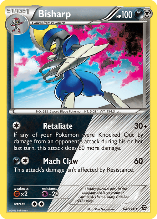 Bisharp (64/114) [XY: Steam Siege] - for just $0.25! 