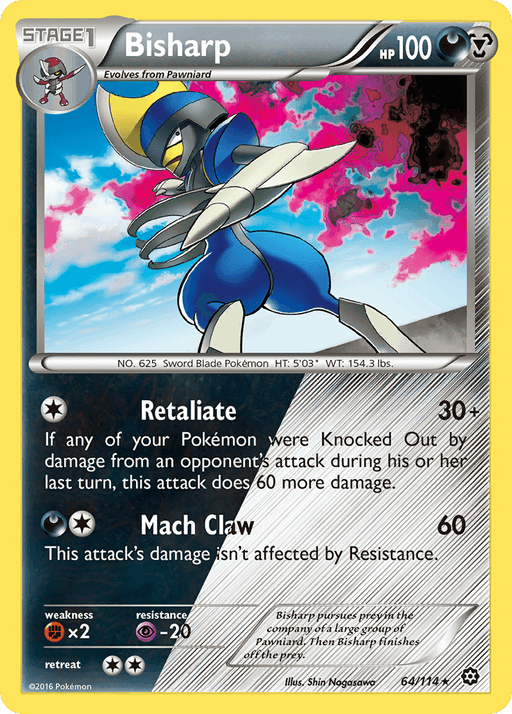 Bisharp (64/114) [XY: Steam Siege] - for just $0.25! 