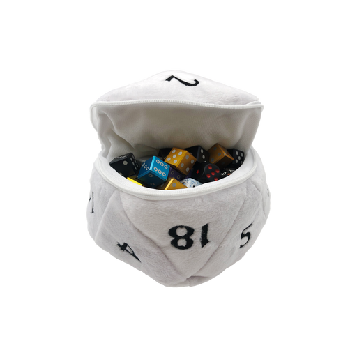 Ultra PRO: Dice Bag - Plush D20 (White) - for just $0! 