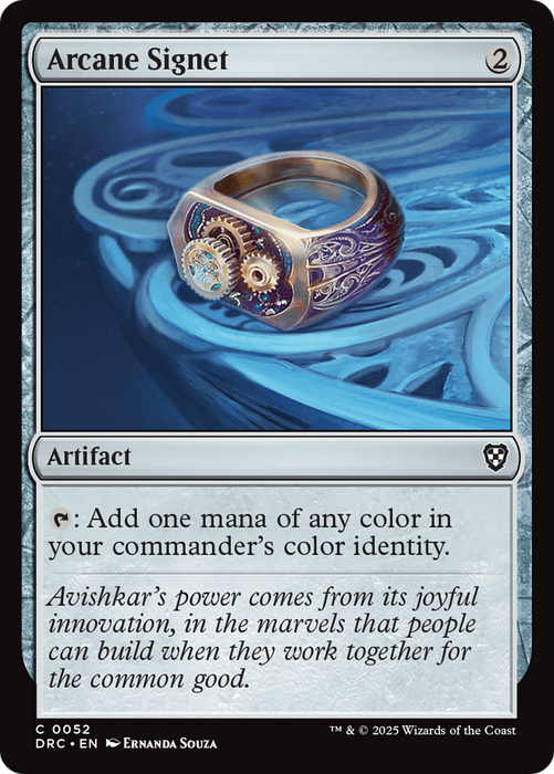 Arcane Signet (DRC-052) - Commander: Aetherdrift - for just $0.16! 