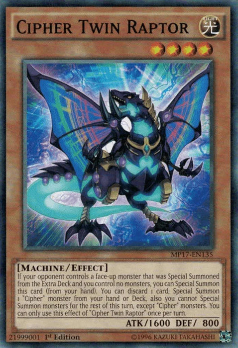 Cipher Twin Raptor [MP17-EN135] Common - for just $0.10! 