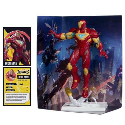 McFarlane Toys Marvel Rivals Iron Man 1:6 Scale Posed Figure with Scene and Comic - for just $59.99! 