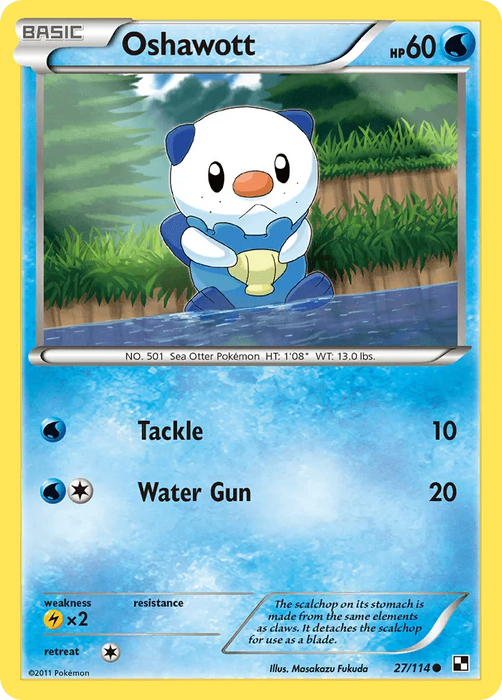 Oshawott (27/114) [Black & White: Base Set] - for just $0.15! 