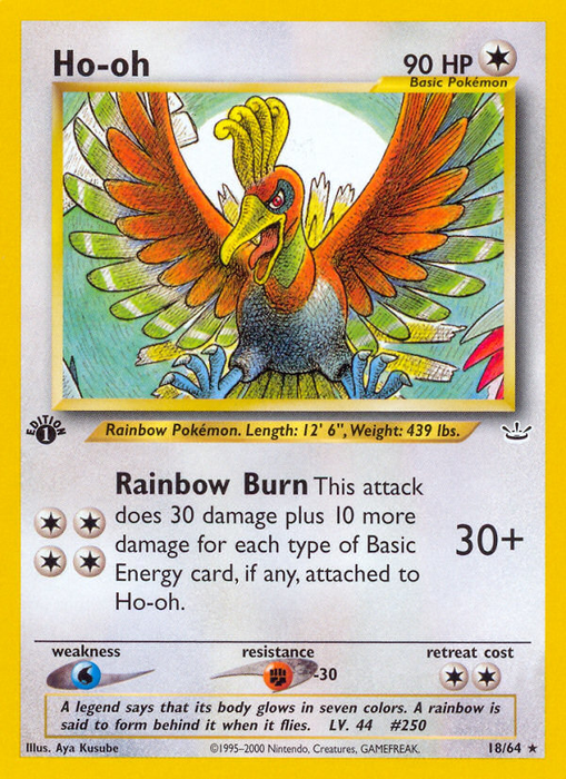 Ho-oh (18/64) [Neo Revelation 1st Edition] - Just $10.50! Shop now at Retro Gaming of Denver