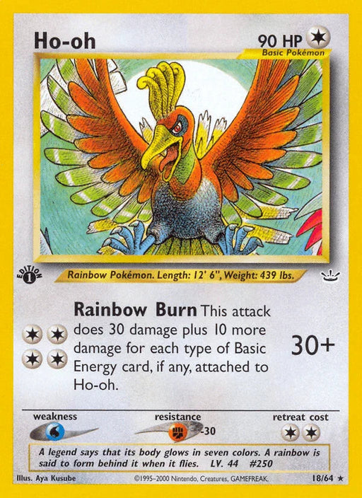 Ho-oh (18/64) [Neo Revelation 1st Edition] - for just $12! 
