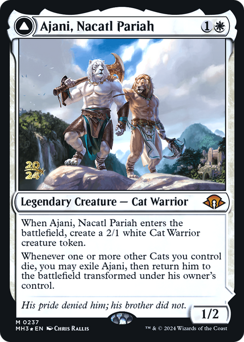 Ajani, Nacatl Pariah // Ajani, Nacatl Avenger (PRE-237) - Modern Horizons 3 Promos Foil - for just $5.22! 