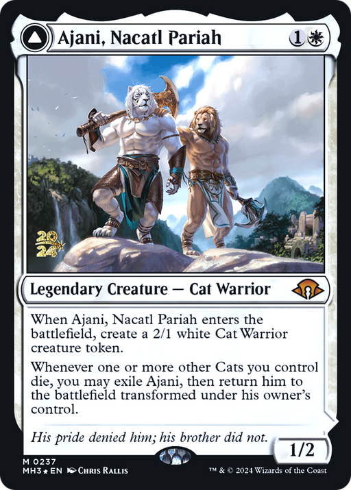 Ajani, Nacatl Pariah // Ajani, Nacatl Avenger (PRE-237) - Modern Horizons 3 Promos Foil - for just $6.18! 