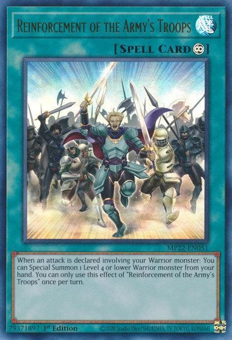 Reinforcement of the Armys Troops [MP22-EN051] Ultra Rare - for just $0.10! 