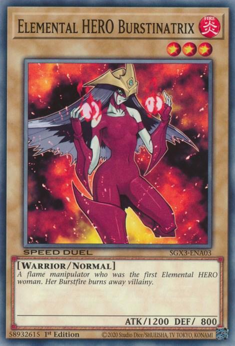 Elemental HERO Burstinatrix [SGX3-ENA03] Common - for just $0.10! 