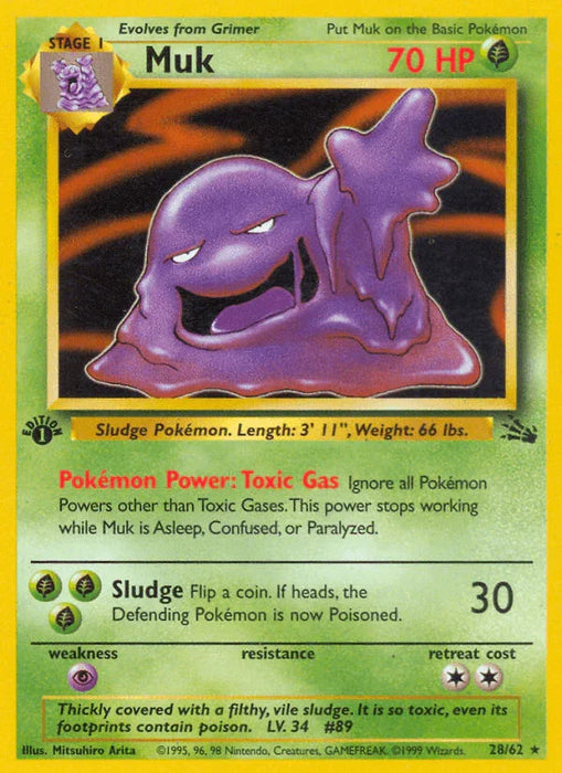 Muk (28/62) [Fossil 1st Edition] - for just $2.95! 