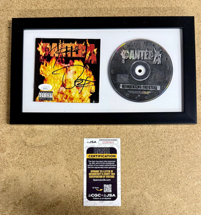 Pantera Phil Anselmo & Rex Brown Signed “Reinventing The Steel” Framed CD With JSA COA - for just $350! 